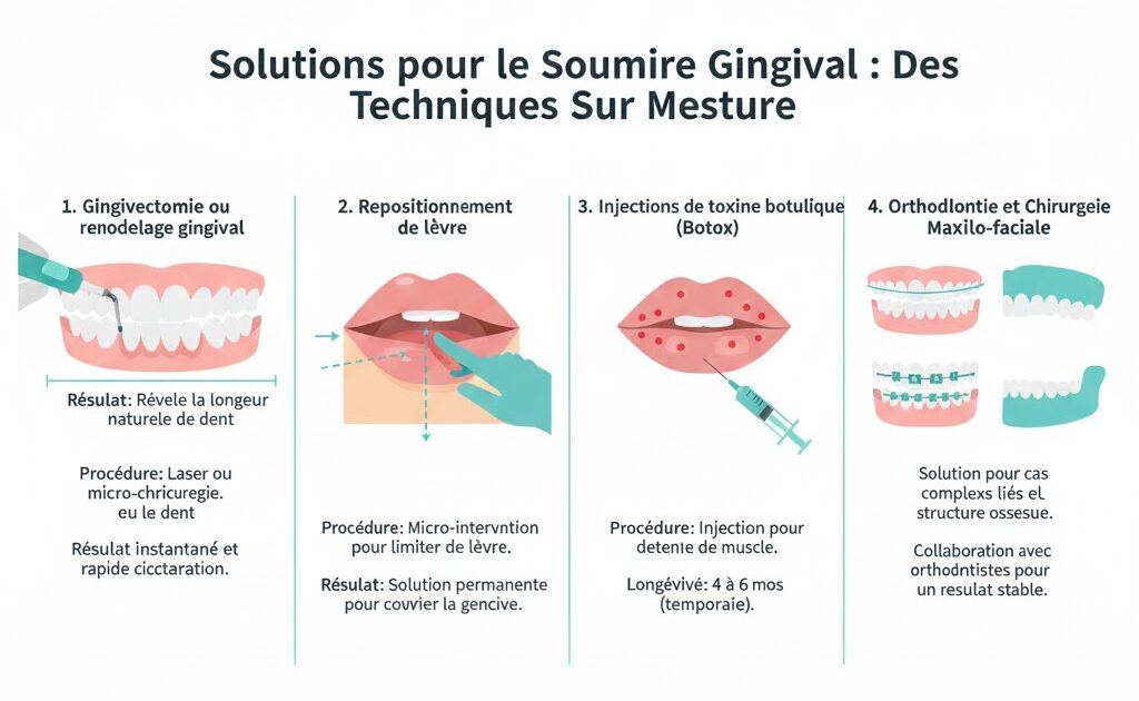 Les Solution de Traitement du Sourire Gingival ​ En Turquie Chez Dentique