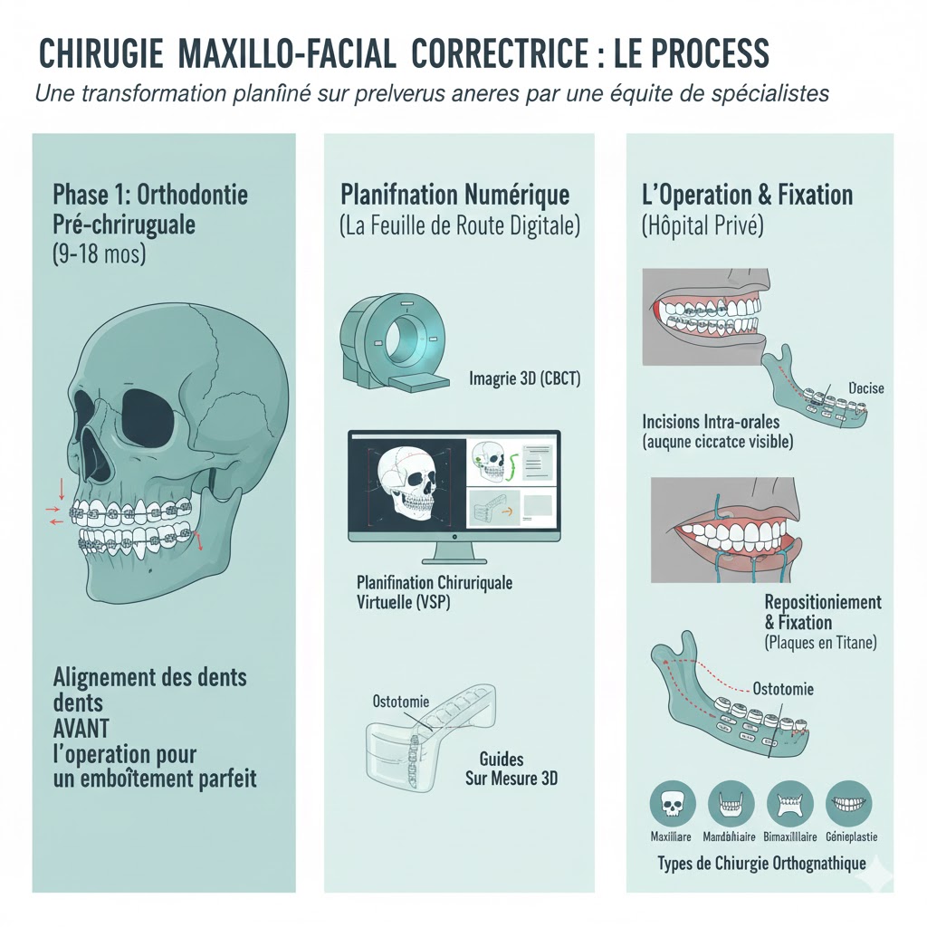 Les étapes chirurgie maxillo-faciale en Turquie chez Dentique