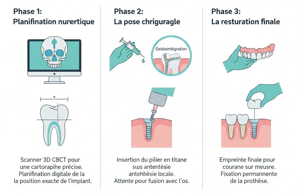 La procedure D'implants Dentaire En Turquie Chez Dentique